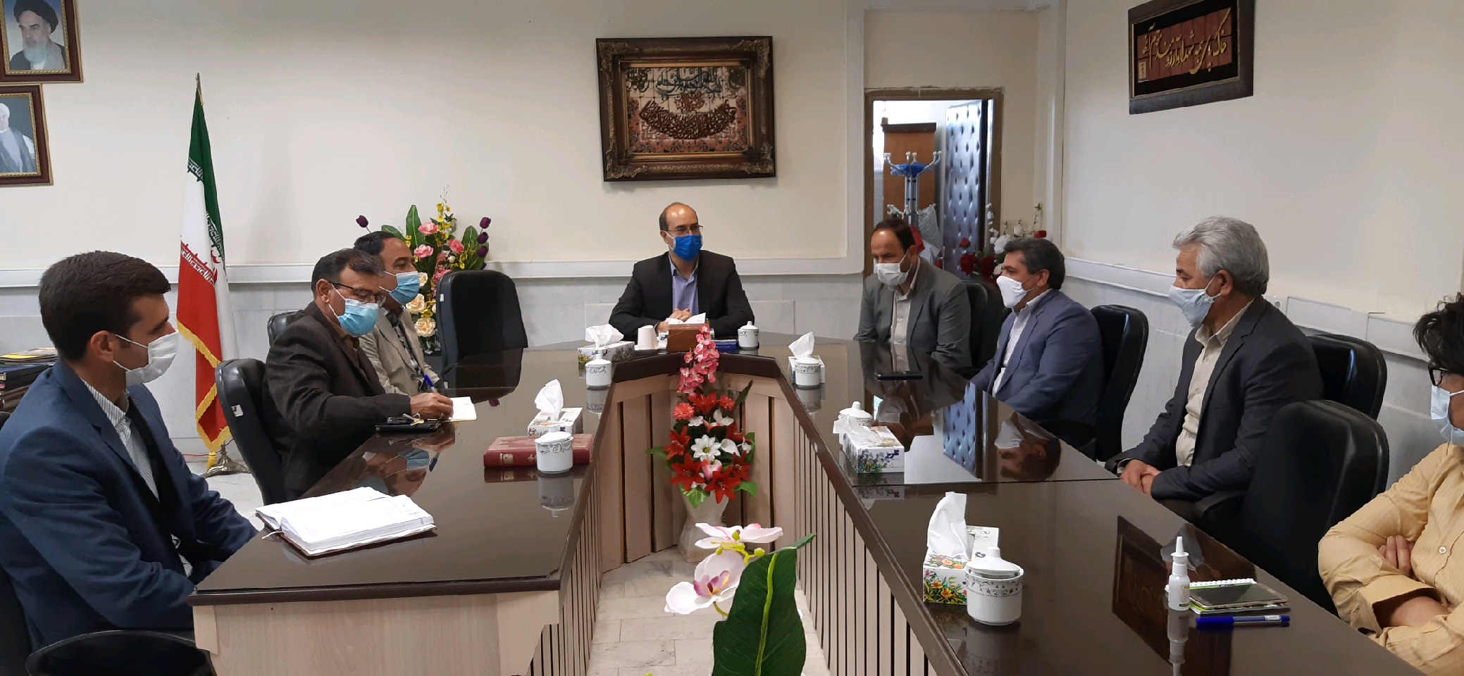 دیدار مدیرجهادکشاورزی شهرستان فردوس و ادارات تابعه با فرماندارجدیدشهرستان فردوس